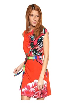 Rochie, Desigual 73V2WF5, Rosu, 42 Rochie, Desigual 73V2WF5, Rosu, 42