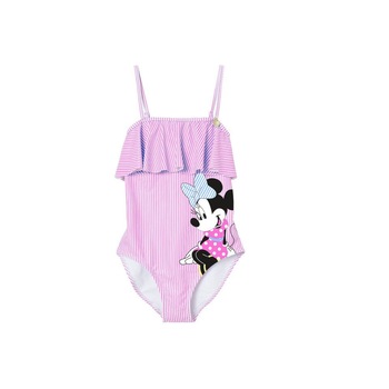 Costum de baie, intreg, Minnie Mouse Love, roz cu dungi Costum de baie, intreg, Minnie Mouse Love, roz cu dungi