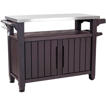 Masa Barbeque Trufi, XL cu blat din inox, 124 x 54 cm Masa Barbeque Trufi, XL cu blat din inox, 124 x 54 cm