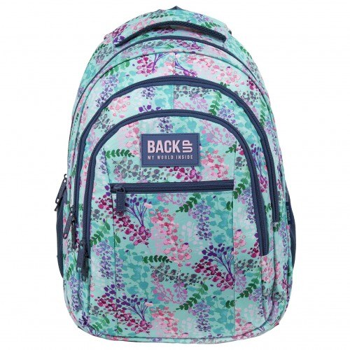 Rucsac scoala, backup O 20 flori, multicolor