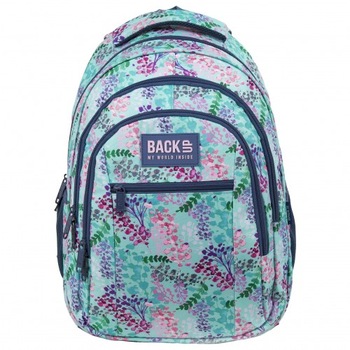 Rucsac scoala, backup O 20 flori, multicolor Rucsac scoala, backup O 20 flori, multicolor