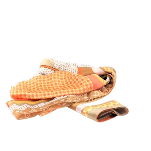 Esarfa dama caza pelletteria vascoza multicolor portocaliu