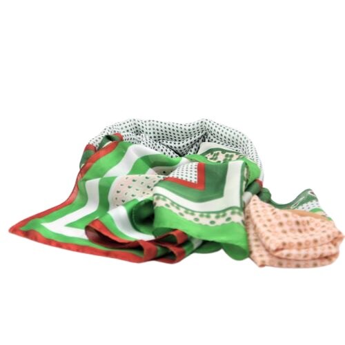 Esarfa dama caza pelletteria vascoza multicolor verde