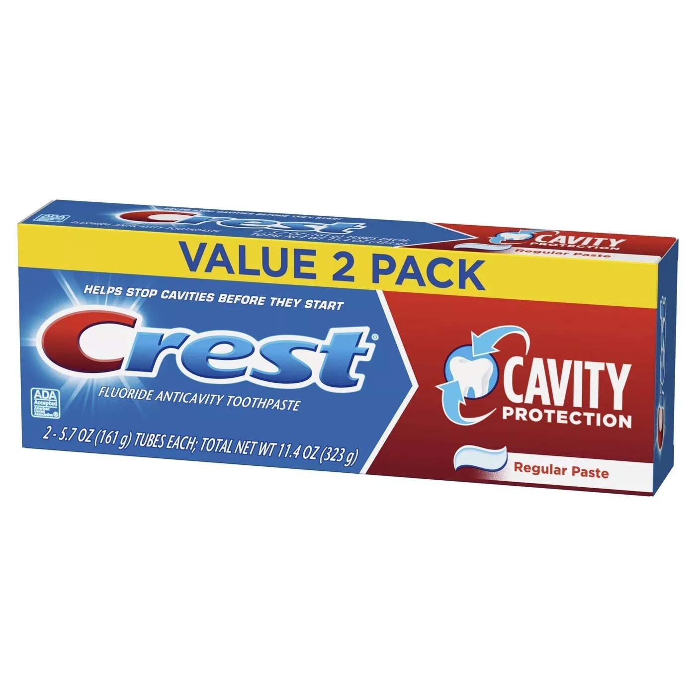 Pasta dinti Crest Cavity Protection Regular Paste 2X161 g