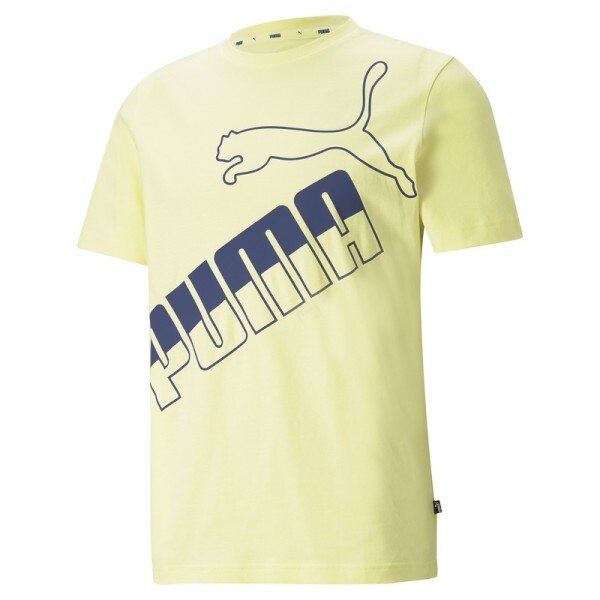 Tricou Puma big logo tee, XS INTL, Galben