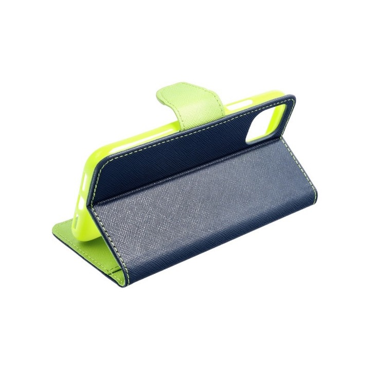 Husa Flip Carte Upzz Fancy Book Compatibila Cu Samsung Galaxy A72, Albastru Verde