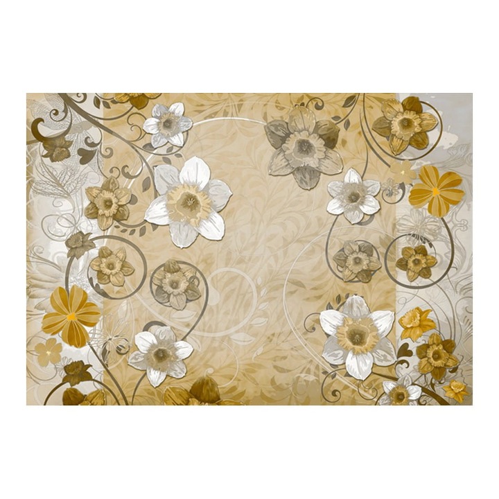 Nem szőtt tapéta nappaliba, hálószobába, tavaszi ... - 100cm X 70cm, Útmutató, ragasztó