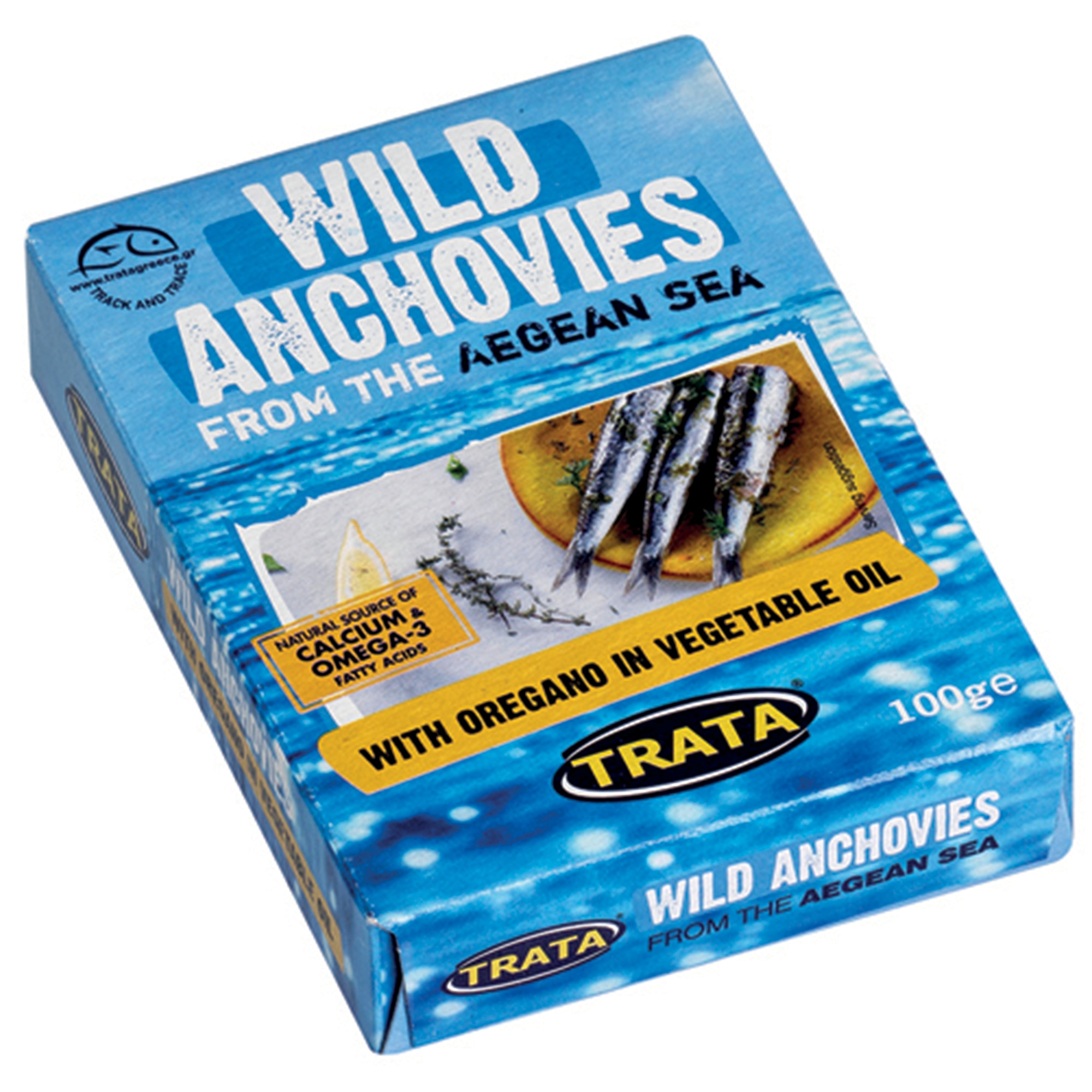 Ansoa cu oregano in ulei vegetal Trata, 100g