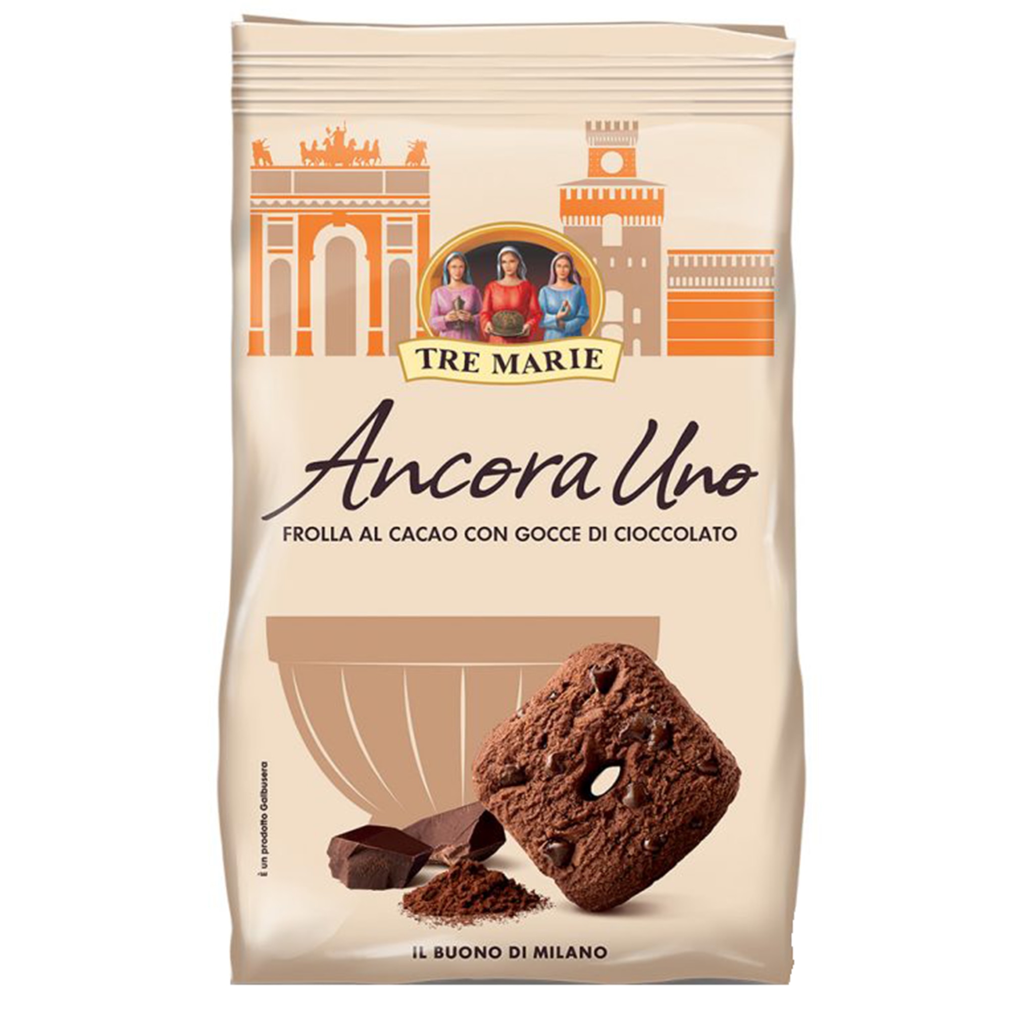 Biscuiti cu cacao si fulgi ciocolata Tre Marie, 300g
