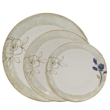 Set farfurii din portelan de 18 piese 1001V Set farfurii din portelan de 18 piese 1001V