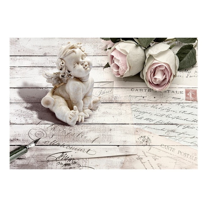 Nem szőtt tapéta nappaliba, hálószobába, édes emlékek a múltból - 200cm X 140cm, Használati útmutató, ragasztó