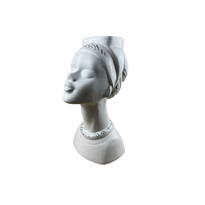 Vaza din Ceramica , Design, Alb, 26x10x10 cm