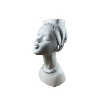 Vaza din Ceramica , Design, Alb, 26x10x10 cm Vaza din Ceramica , Design, Alb, 26x10x10 cm