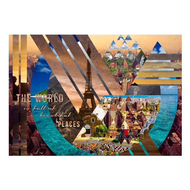 Nem szőtt tapéta nappaliba, hálószobába, világba ... - 200cm X 140cm, Használati útmutató, ragasztó