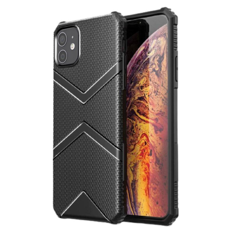 Husa Lemontti Diamond Shield compatibila cu iPhone 12 Mini, Black