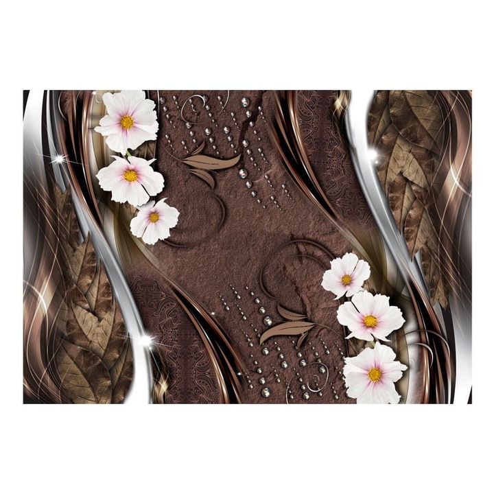 Nem szőtt tapéta nappaliba, hálószobába, hó délibábok - 150cm X 105cm, Használati útmutató, ragasztó