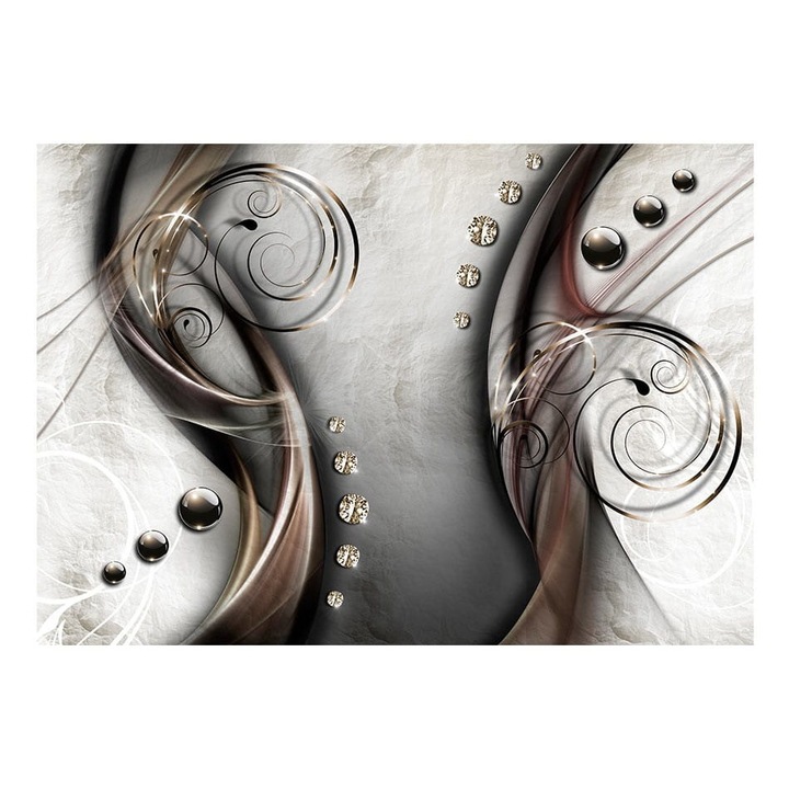 Nem szőtt tapéta nappaliba, hálószobába, két világba - 200 cm X 140 cm, Használati útmutató, ragasztó