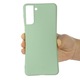 Optim Slim Ultra Protect Mobiltelefon védőtok, Szilikon, Samsung Galaxy S21 5G készülékhez, Világoszöld