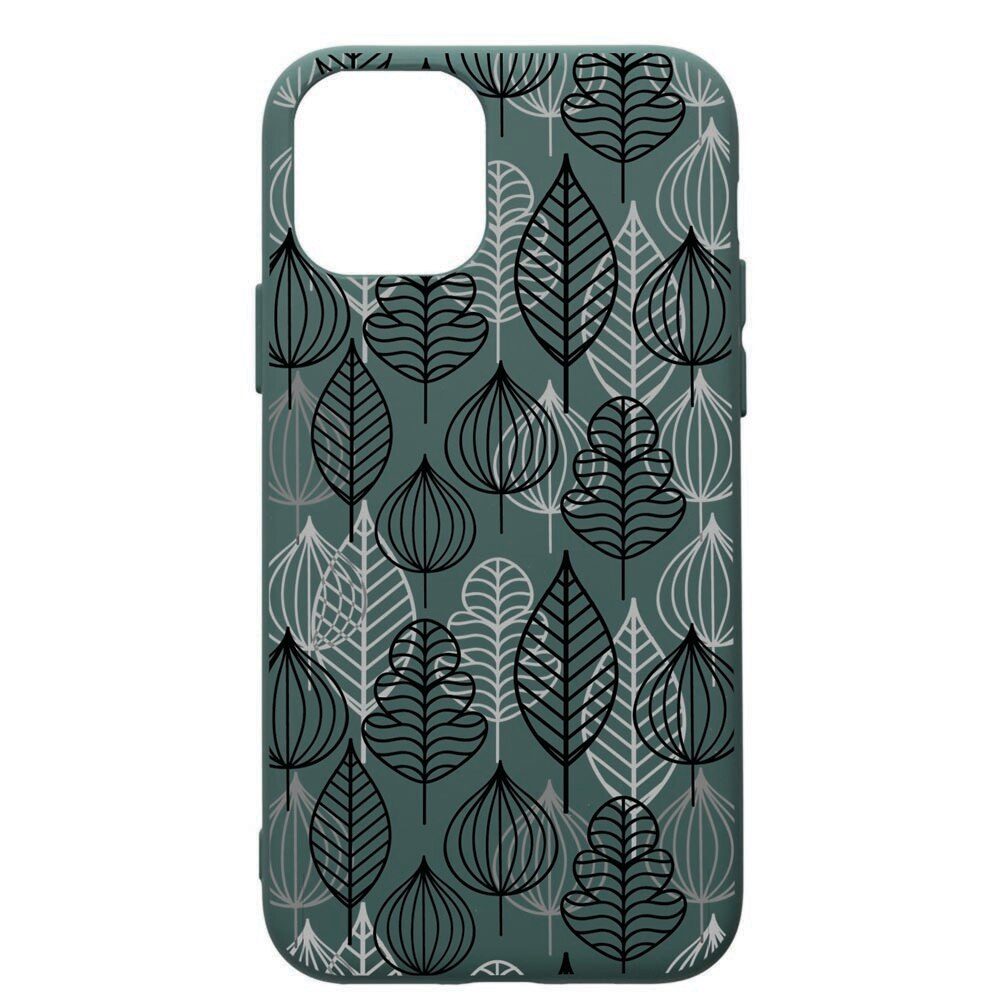 Husa Premium Silicon Compatibila Cu Apple iPhone 11 Pro, Autumn, cu interiorul din material textil, protectie camera, Forest Green, PFG10