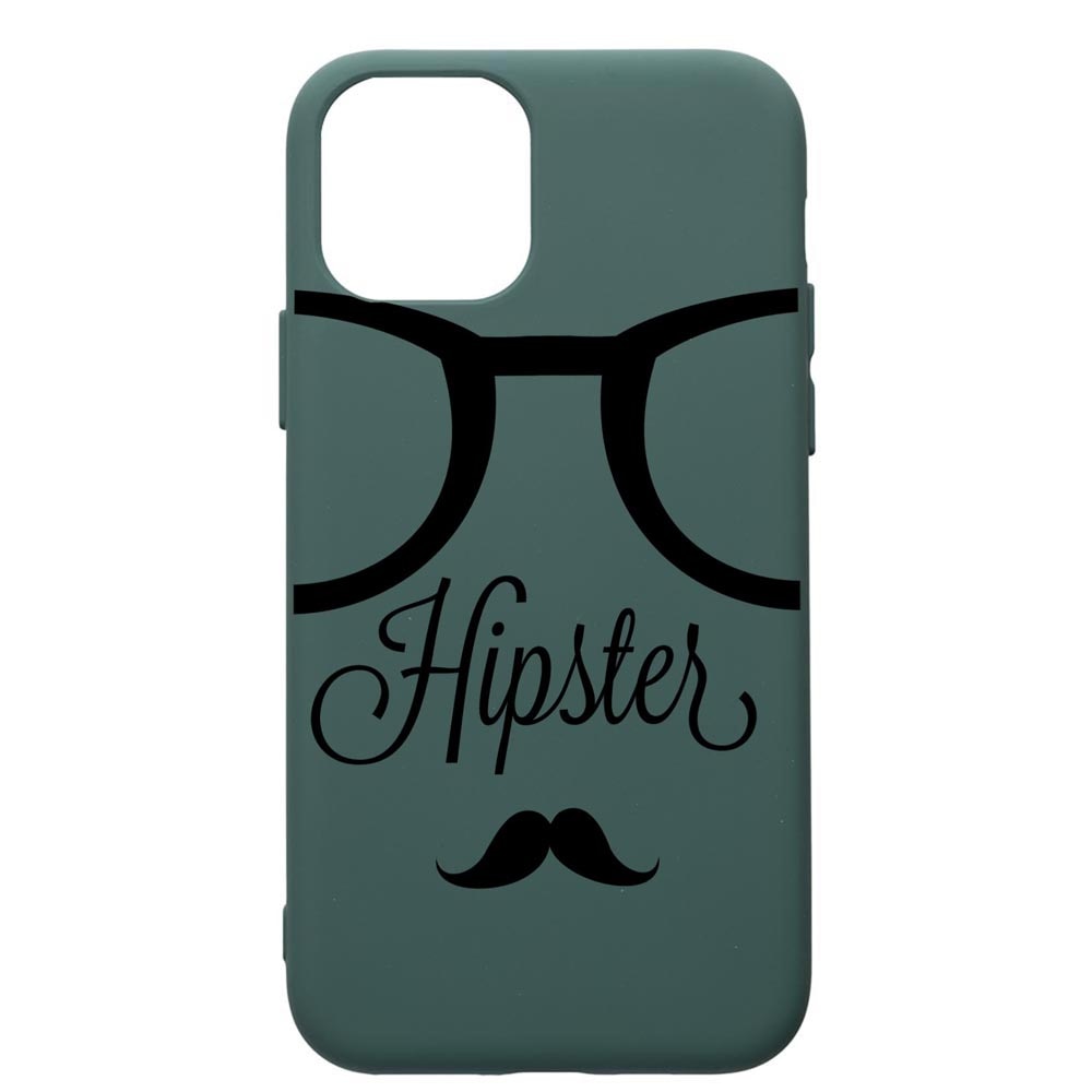 Husa Premium Silicon Compatibila Cu Apple iPhone 11 Pro, Hipster, cu interiorul din material textil, protectie camera, Forest Green, PFG12