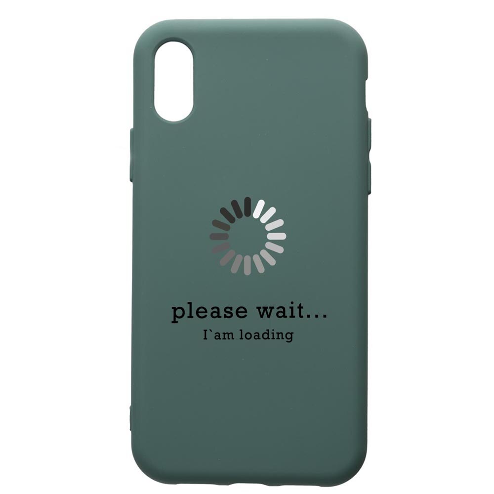 Husa Premium Silicon Compatibila Cu Apple iPhone XS / iPhone X, Loading, cu interiorul din material textil, protectie camera, Forest Green, PFG37