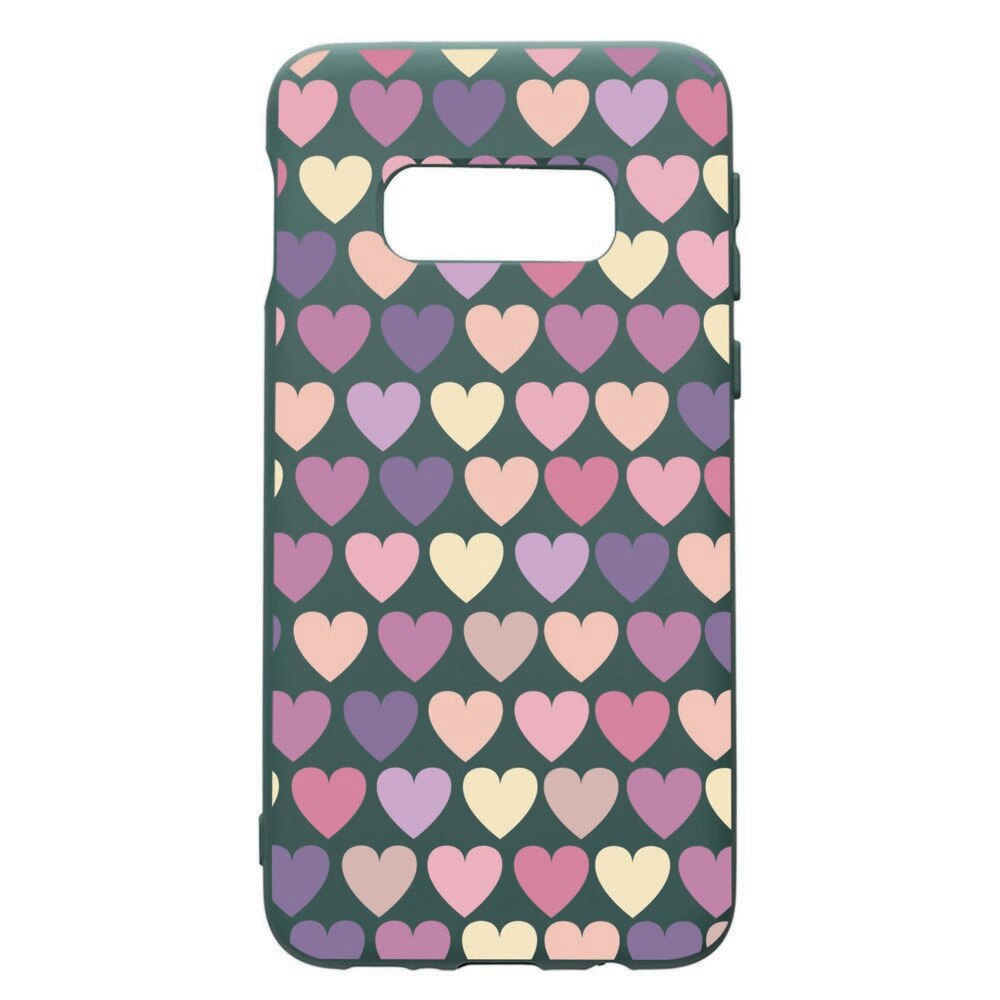 Husa Premium Silicon Compatibila Cu Samsung Galaxy S10e, Hearth, cu interiorul din material textil, protectie camera, Forest Green, PFG34