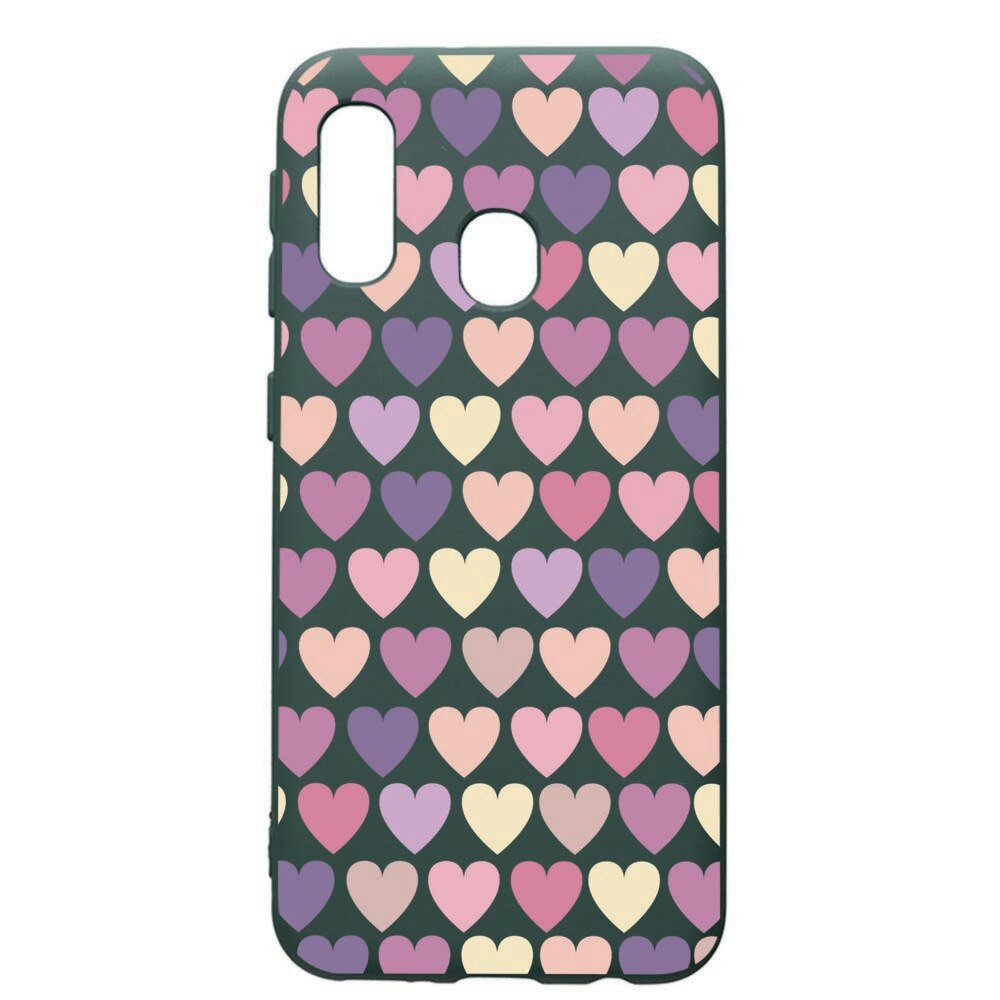 Husa Premium Silicon Compatibila Cu Samsung Galaxy A20E, Hearth, cu interiorul din material textil, protectie camera, Forest Green, PFG34