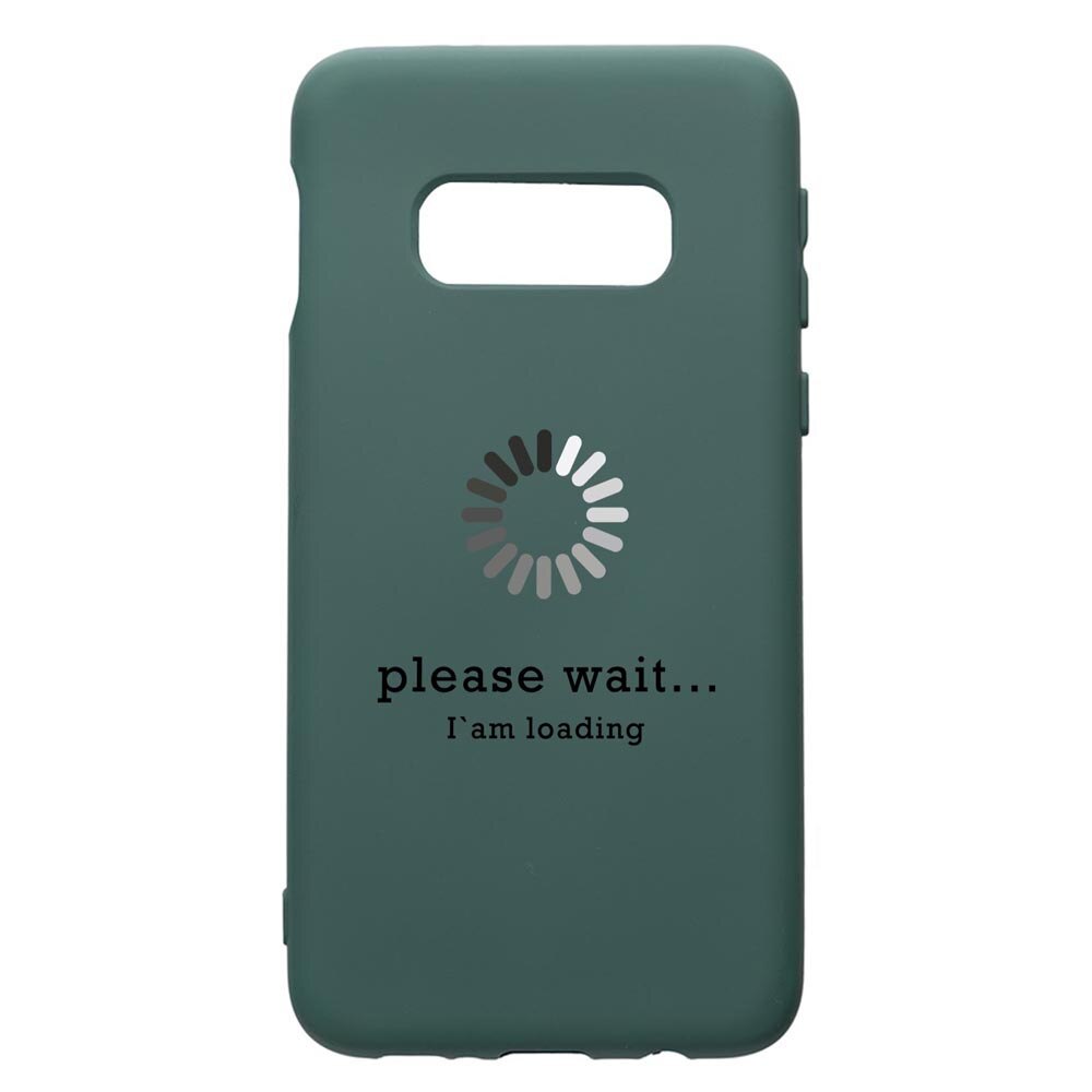 Husa Premium Silicon Compatibila Cu Samsung Galaxy S10e, Loading, cu interiorul din material textil, protectie camera, Forest Green, PFG37