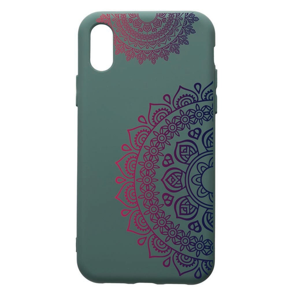 Husa Premium Silicon Compatibila Cu Xiaomi Redmi 7A, Lace Color, cu interiorul din material textil, protectie camera, Forest Green, PFG63