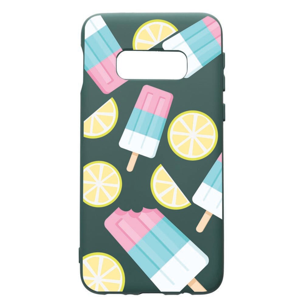 Husa Premium Silicon Compatibila Cu Samsung Galaxy S8, Ice Cream, cu interiorul din material textil, protectie camera, Forest Green, PFG65