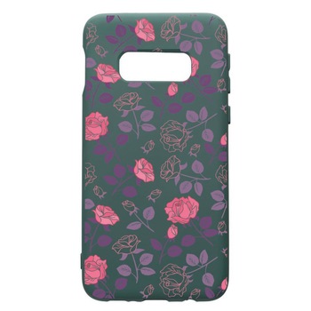 Husa Premium Silicon Compatibila Cu Samsung Galaxy S8, Roses, cu interiorul din material textil, protectie camera, Forest Green, PFG168 Husa Premium Silicon Compatibila Cu Samsung Galaxy S8, Roses, cu interiorul din material textil, protectie camera, Forest Green, PFG168