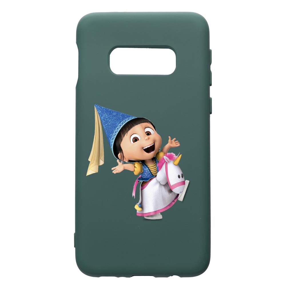Husa Premium Silicon Compatibila Cu Samsung Galaxy S8, Despicable Me, Agnes, cu interiorul din material textil, protectie camera, Forest Green, PFG220