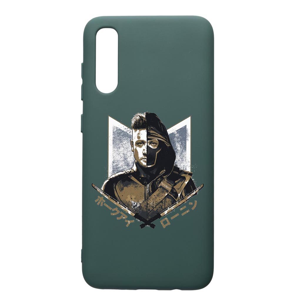 Husa Premium Silicon Compatibila Cu Samsung Galaxy A70, Avangers, cu interiorul din material textil, protectie camera, Forest Green, PFG238