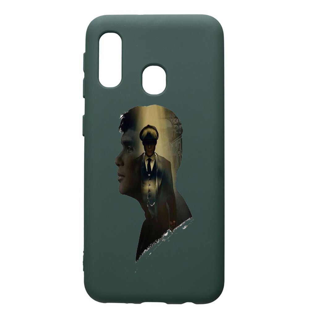 Husa Premium Silicon Compatibila Cu Samsung Galaxy A20E, Peaky Blinders, cu interiorul din material textil, protectie camera, Forest Green, PFG385