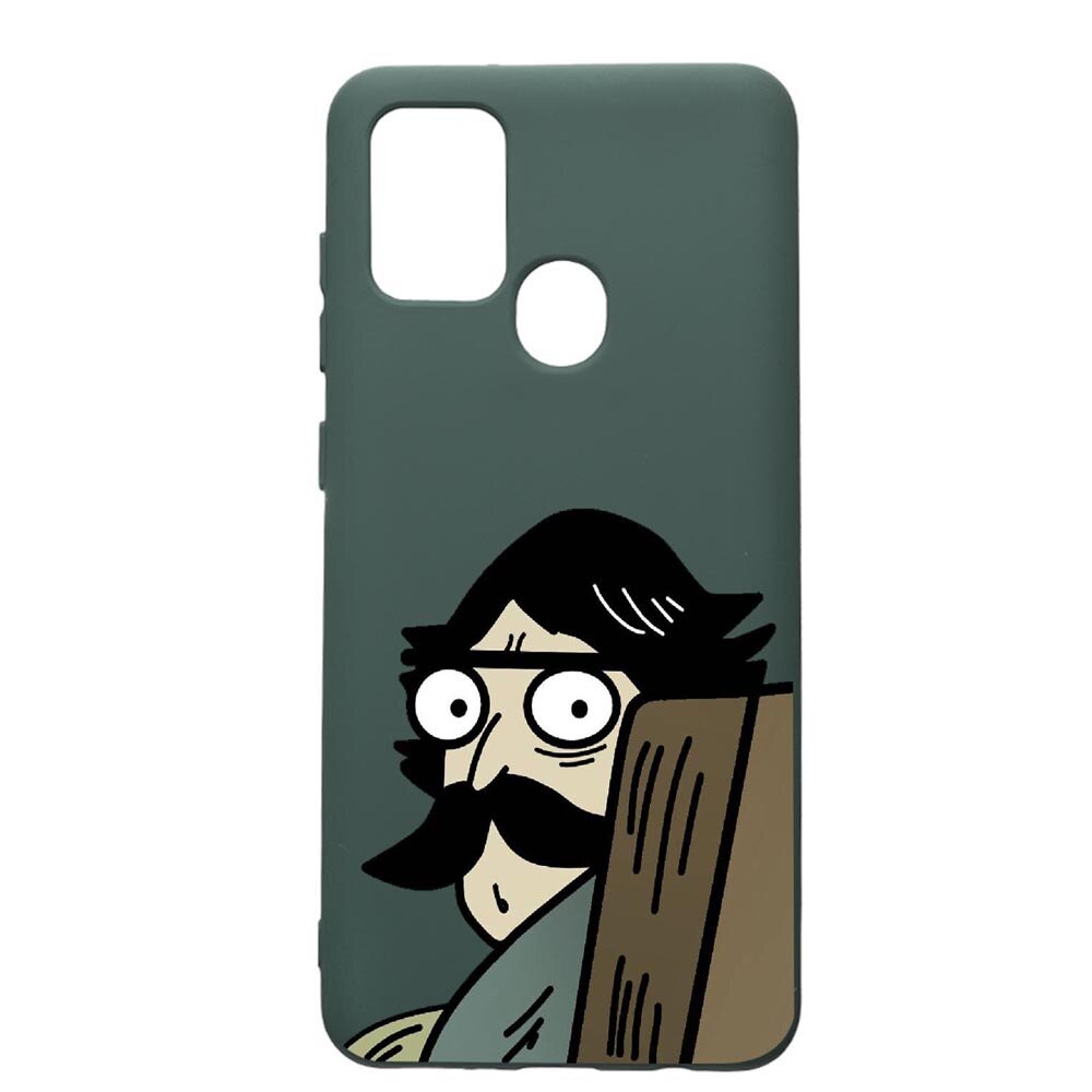 Husa Premium Silicon Compatibila Cu Samsung Galaxy A21S, Meme, cu interiorul din material textil, protectie camera, Forest Green, PFG653