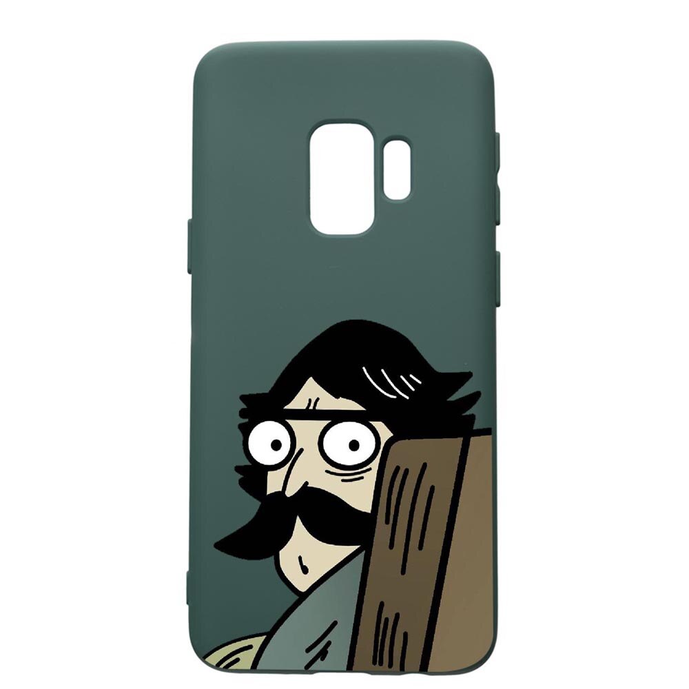 Husa Premium Silicon Compatibila Cu Samsung Galaxy S9, Meme, cu interiorul din material textil, protectie camera, Forest Green, PFG653