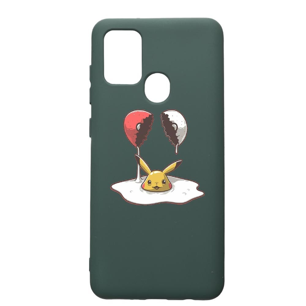 Husa Premium Silicon Compatibila Cu Samsung Galaxy A21S, Meme, cu interiorul din material textil, protectie camera, Forest Green, PFG656