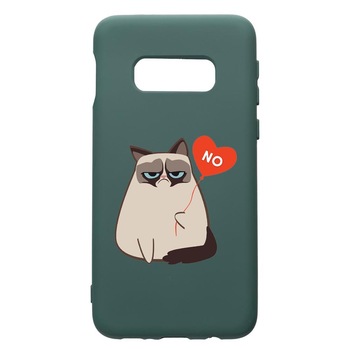 Husa Premium Silicon Compatibila Cu Samsung Galaxy S10e, Meme - Gumpy, cu interiorul din material textil, protectie camera, Forest Green, PFG657 Husa Premium Silicon Compatibila Cu Samsung Galaxy S10e, Meme - Gumpy, cu interiorul din material textil, protectie camera, Forest Green, PFG657