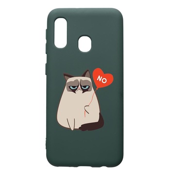 Husa Premium Silicon Compatibila Cu Samsung Galaxy A20E, Meme - Gumpy, cu interiorul din material textil, protectie camera, Forest Green, PFG657 Husa Premium Silicon Compatibila Cu Samsung Galaxy A20E, Meme - Gumpy, cu interiorul din material textil, protectie camera, Forest Green, PFG657