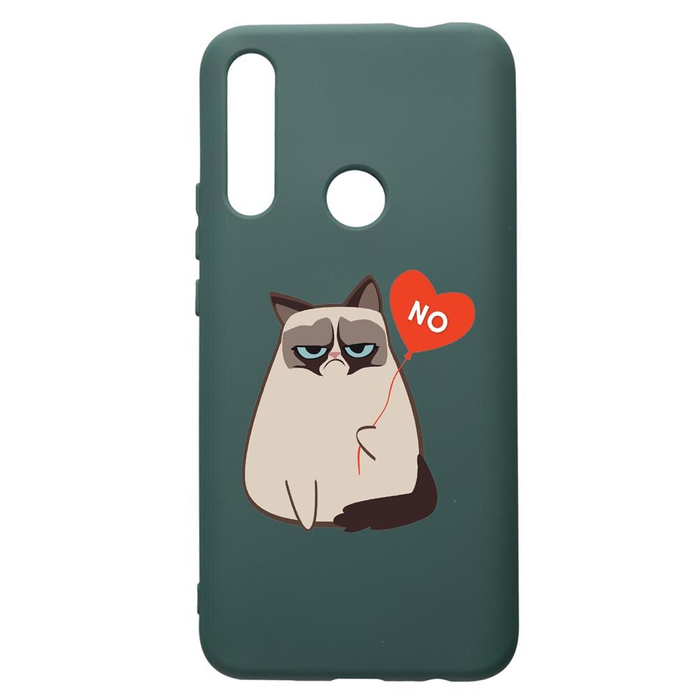 Husa Premium Silicon Compatibila Cu Huawei P Smart Z, Meme - Gumpy, cu interiorul din material textil, protectie camera, Forest Green, PFG657
