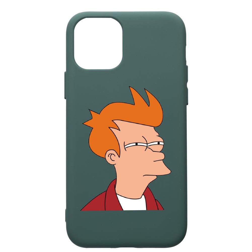 Husa Premium Silicon Compatibila Cu Apple iPhone 11, Meme, cu interiorul din material textil, protectie camera, Forest Green, PFG663