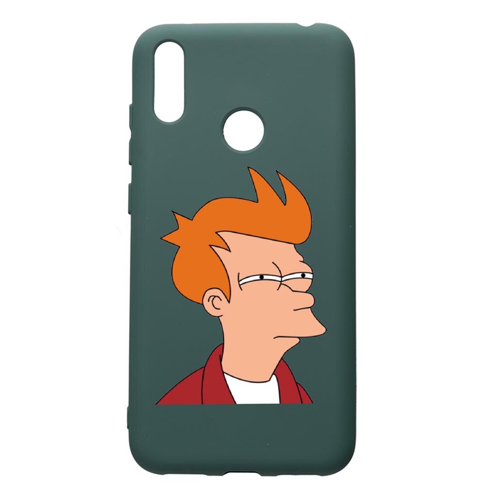 Husa Premium Silicon Compatibila Cu Huawei Y7 2019, Meme, cu interiorul din material textil, protectie camera, Forest Green, PFG663