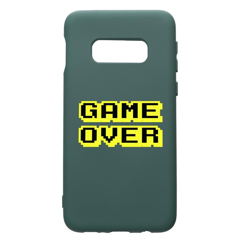Husa Premium Silicon Compatibila Cu Samsung Galaxy S8, Game Over, cu interiorul din material textil, protectie camera, Forest Green, PFG671