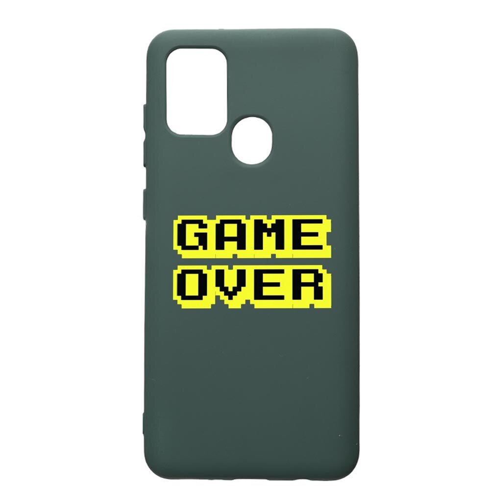 Husa Premium Silicon Compatibila Cu Huawei P Smart 2020, Game Over, cu interiorul din material textil, protectie camera, Forest Green, PFG671