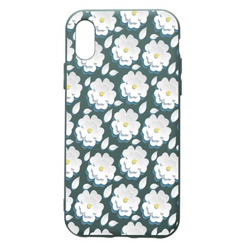 Husa Premium Silicon Compatibila Cu Apple iPhone XS Max, Daisy - White Flower, cu interiorul din material textil, protectie camera, Forest Green, PFG683 Husa Premium Silicon Compatibila Cu Apple iPhone XS Max, Daisy - White Flower, cu interiorul din material textil, protectie camera, Forest Green, PFG683