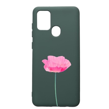Husa Premium Silicon Compatibila Cu Huawei P Smart 2020, One Rose - Pastel colors, cu interiorul din material textil, protectie camera, Forest Green, PFG693 Husa Premium Silicon Compatibila Cu Huawei P Smart 2020, One Rose - Pastel colors, cu interiorul din material textil, protectie camera, Forest Green, PFG693