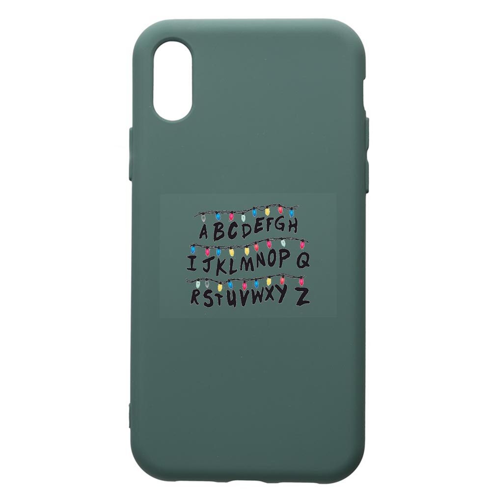 Husa Premium Silicon Compatibila Cu Xiaomi Redmi 7A, Stranger Things, cu interiorul din material textil, protectie camera, Forest Green, PFG720