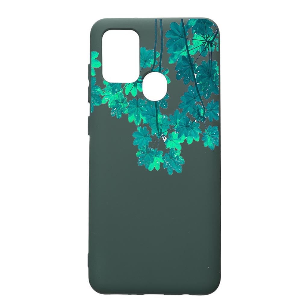 Husa Premium Silicon Compatibila Cu Samsung Galaxy A21S, Green Forest, cu interiorul din material textil, protectie camera, Forest Green, PFG682