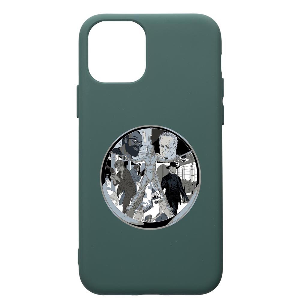 Husa Premium Silicon Compatibila Cu Apple iPhone 11 Pro, Westworld, Movie, cu interiorul din material textil, protectie camera, Forest Green, PFG681