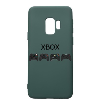 Husa Premium Silicon Compatibila Cu Samsung Galaxy S9, Gamer Xbox, cu interiorul din material textil, protectie camera, Forest Green, PFG674 Husa Premium Silicon Compatibila Cu Samsung Galaxy S9, Gamer Xbox, cu interiorul din material textil, protectie camera, Forest Green, PFG674